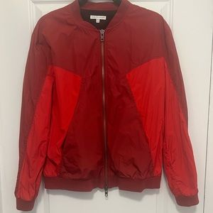 Rebecca Minkoff Red Darma Nylon Bomber Jacket Size M